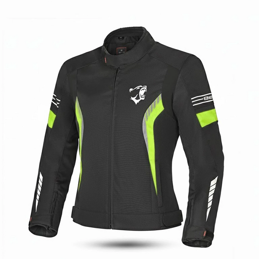 BELA BRADLEY GIACCA DONNA MOTO NERO GIALLO FLUO – Yamoto.it