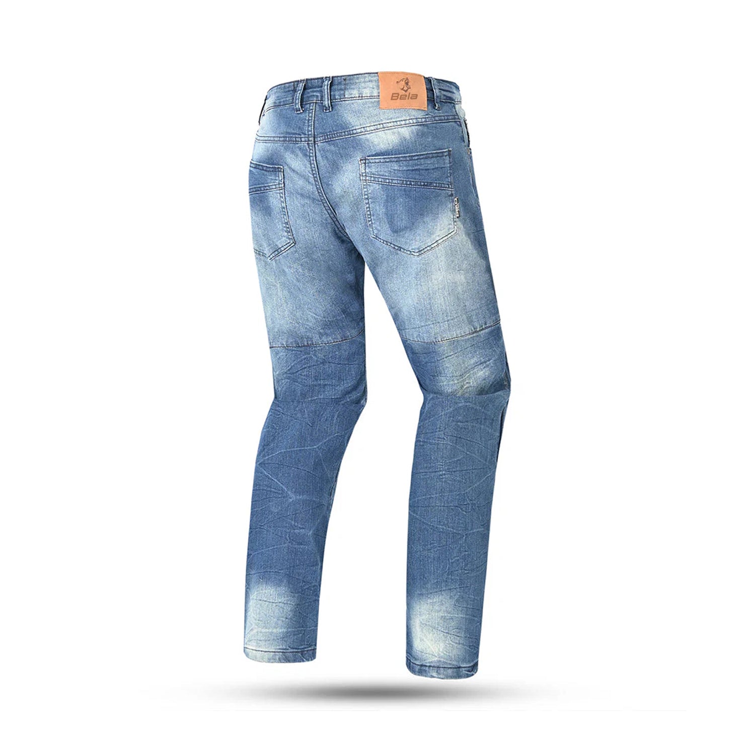 BELA PISTON 32L JEANS DI MOTO UOMO BLU SPRAY