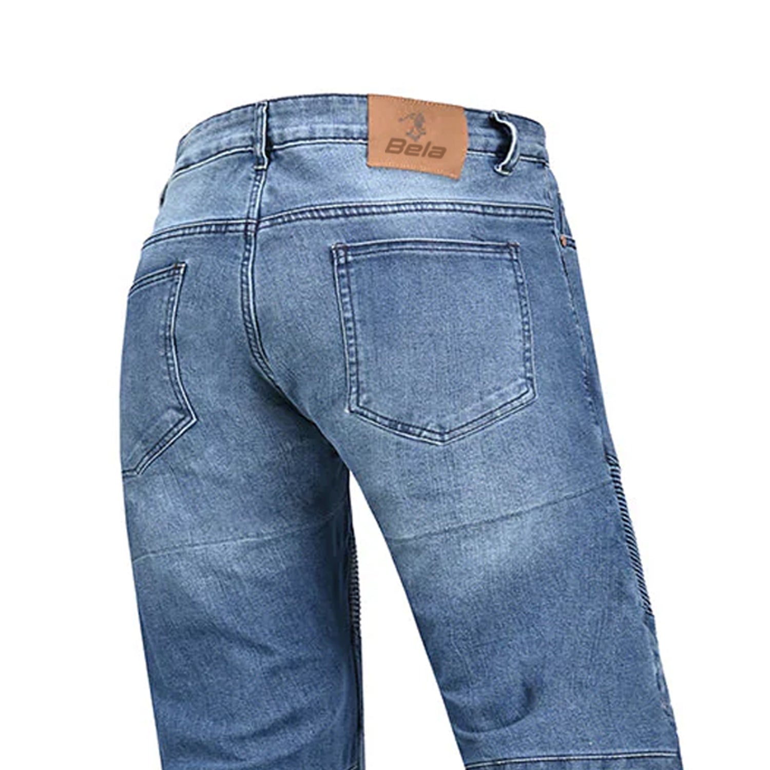 BELA PISTON PANTALONI UOMO JEANS SCURO 32L BLU SPRAY
