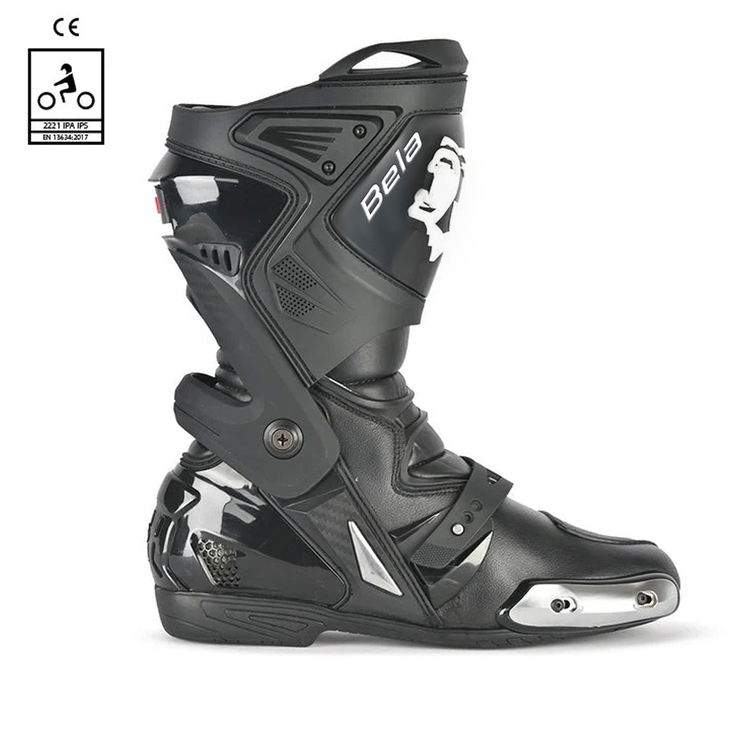 BELA RACE PRO STIVALI MOTO NERO