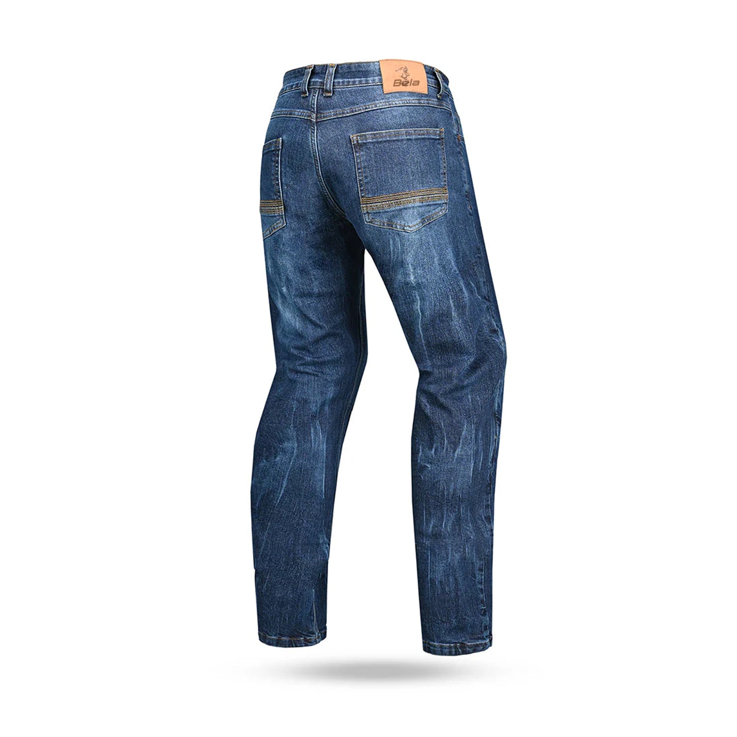BELA RIO TIE & DYE JEANS DI MOTO UOMO BLU 34L