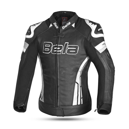 BELA ROCKET GIACCA DONNA (PELLE CANGURO MIX) NERO BIANCO – Yamoto.it