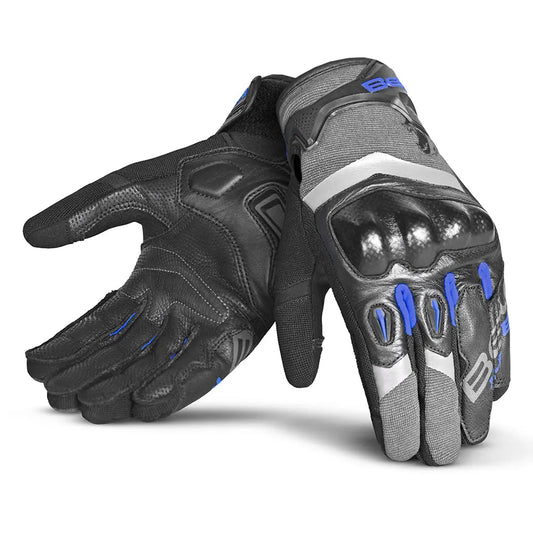 BELA - GUANTES Summer Textil DARING Man Gris/Nero/Blu