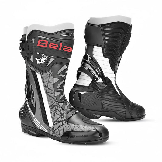 BELA AIR RIDER RACING STIVALI MOTO NERO GRIGIO – Yamoto.it
