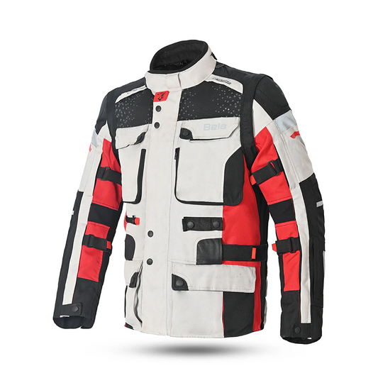 BELA CROSSROAD EXTREME WP GIACCA UOMO MOTO GRIGIO GHIACCIO ROSSO – Yamoto.it