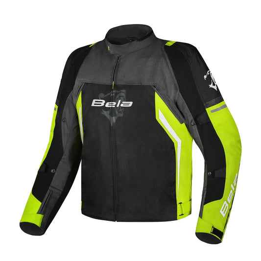 Bela Cordaniel Motorcycle Jacket Black/Dark Grey/Fluor Yellow – Yamoto.it