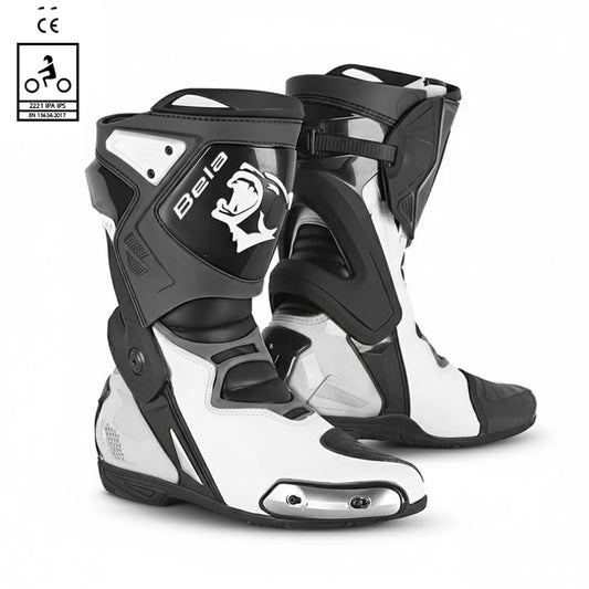 BELA Race Pro Staveli de Moto Blanco Black – Yamoto.it