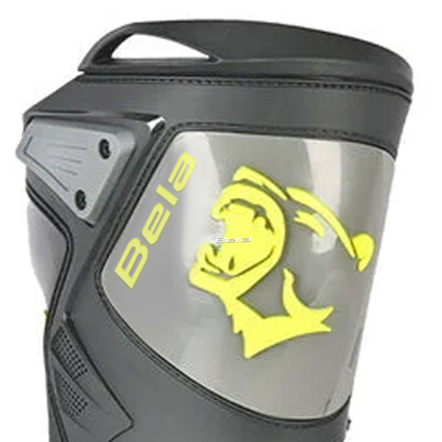 BELA RACE PRO STIVALI MOTO NERO/GRIGIO/GIALLO