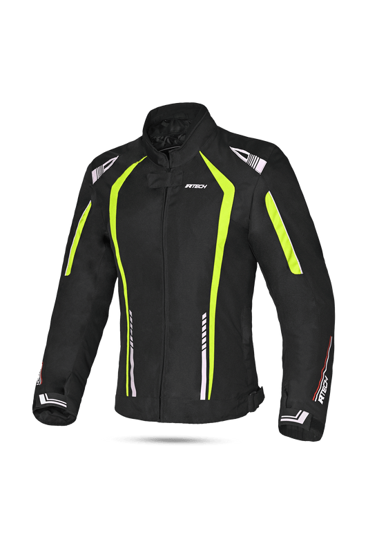 R-TECH - Giacca in tessuto Marshal donna Nera/Giallo Fluo