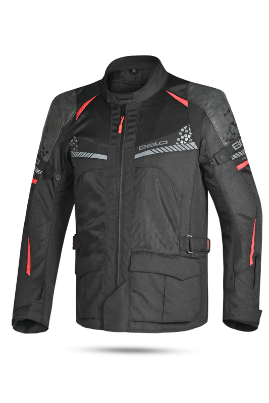 Bela Onsaker Touring Giacca in Tessuto 3 strati Nero rosso – Yamoto.it