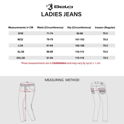 Bela Rosekin Jeans Moto per Donna -Nero vaquero