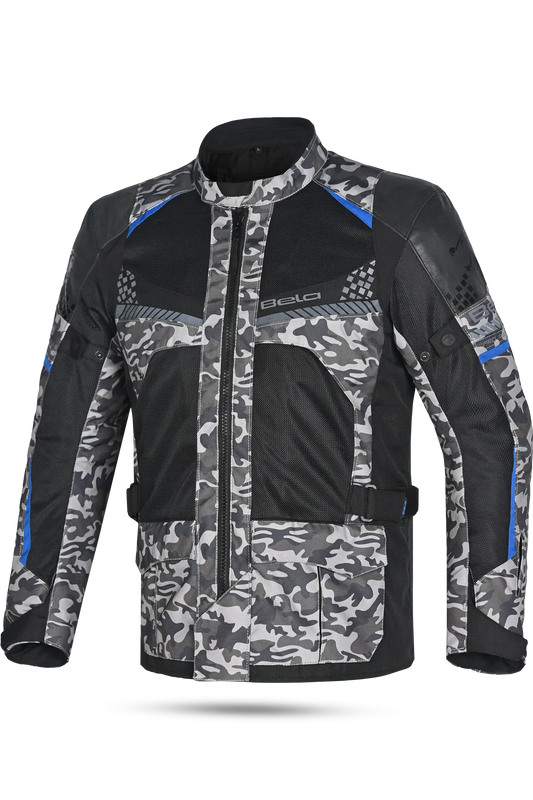 Bela Onsaker Touring Giacca in Tessuto 3 strati Camo Nero Blu