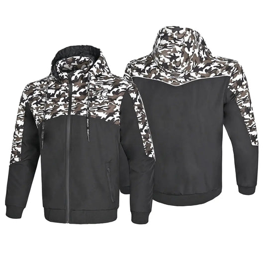 Bela Camo Rush Hoodie Negro/Oliva Verde