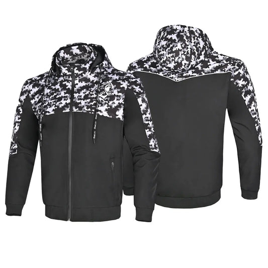 Bela Camo Rush Hoodie Negro/Gris Oscuro