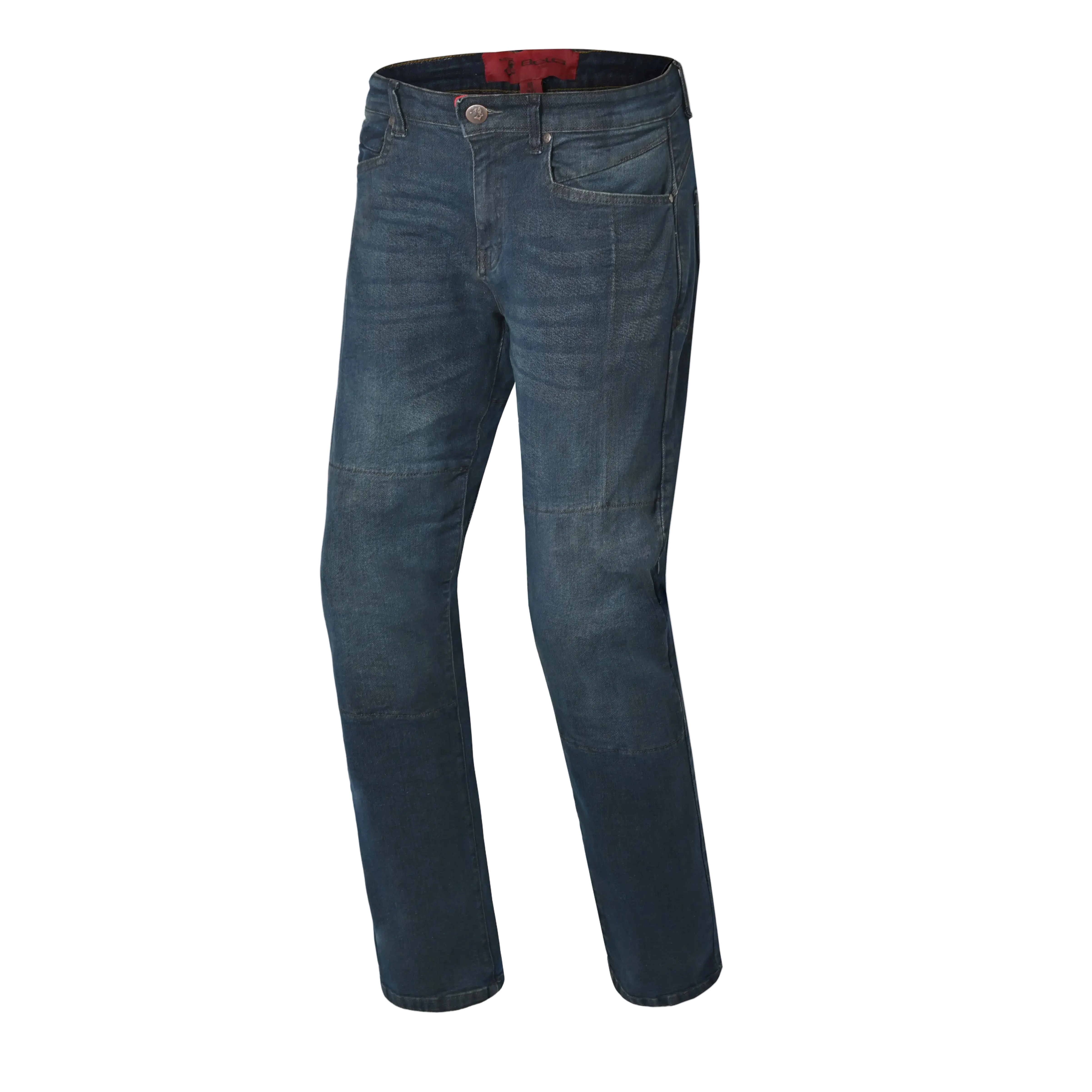 BELA - Pantalon Kevin 32L Dirty Azzurro