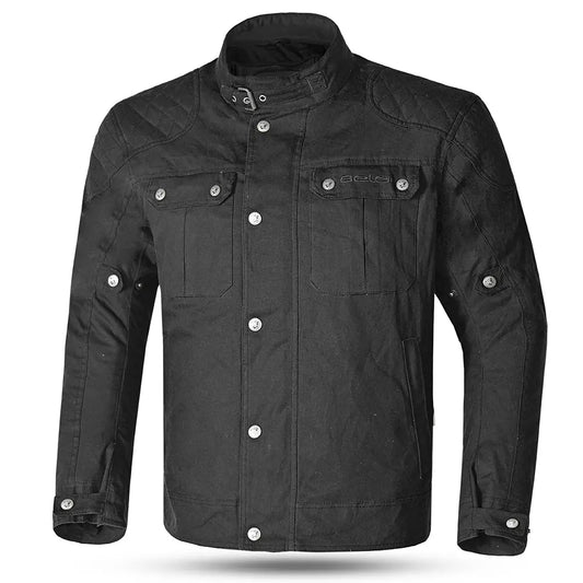 BELA Clutch Wax Giaccha de moto Nero front