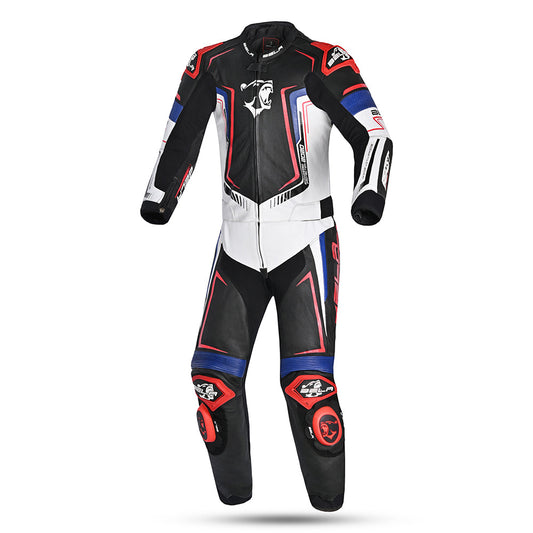BELA - Tuta moto 2 pezzi Beast Nero Bianco Blu Rosso – Yamoto.it