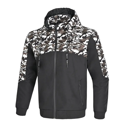 Bela Camo Rush Hoodie Negro/Oliva Verde