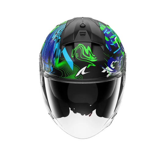 SHARK SKWAL PRANZ URBAN CASCHI JET NERO VERDE BLU