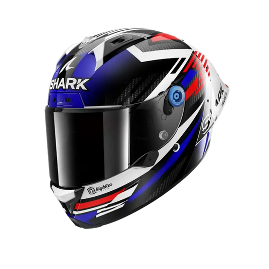 SHARK AERON-GP FIM RACING #1 FIRSTLAP Carbonio Integrale Caschi Blu Rosso – Yamoto.it