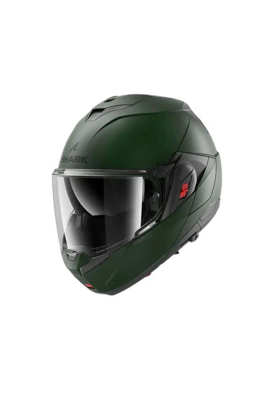 SHARK OXO BLANK Moto Modulare Flip Up Caschi Verde Scuro – Yamoto.it