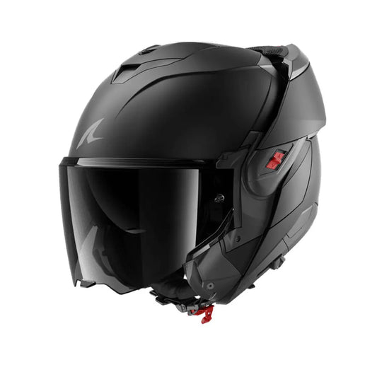 SHARK OXO Dark SHADOW Moto Modulare Caschi Nero Opaco