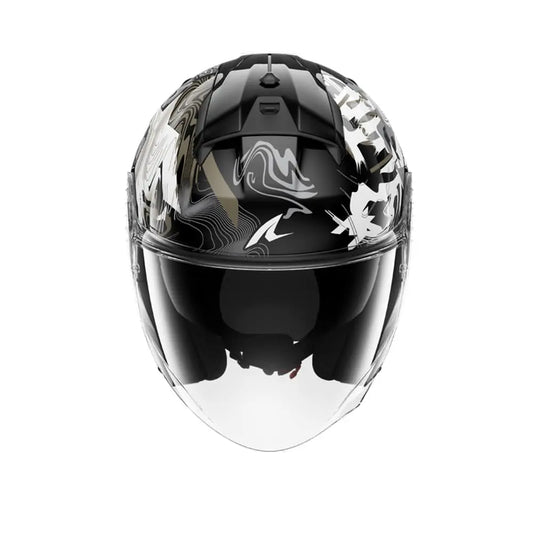 SHARK SKWAL PRANZ URBAN TOURING CASCHI JET BIANCO NERO