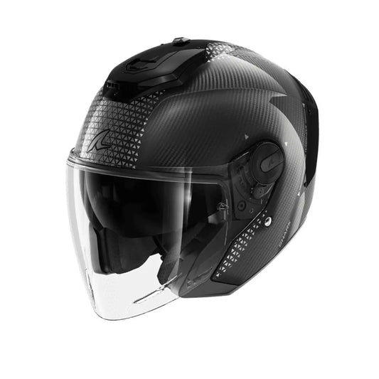 SHARK RS JET CARBON IKONIK Moto Caschi Carbon Nero Cromo