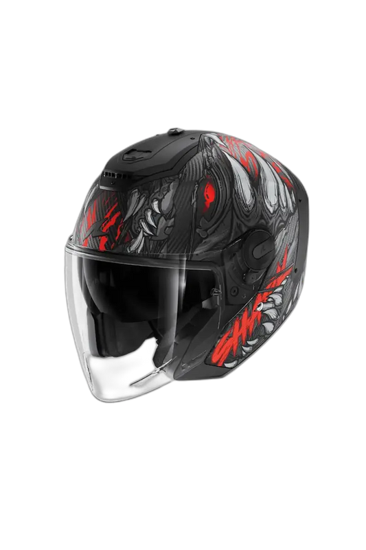 SHARK RS JET CARBON SHAYTAN CASCHI JET NERO ROSSO GRIGIO – Yamoto.it