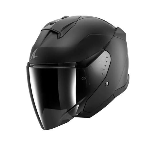 SHARK SKWAL DARK SHADOW Moto Jet Caschi Nero Opaco