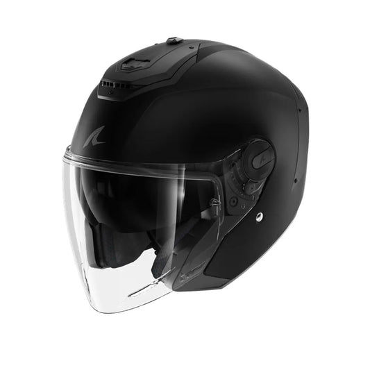 SHARK RS JET BLANK Aperto Jet Caschi Nero Opaco