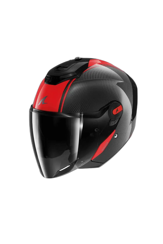 SHARK RS JET PELLE CARBON Moto Caschi Rosso Carbonio – Yamoto.it