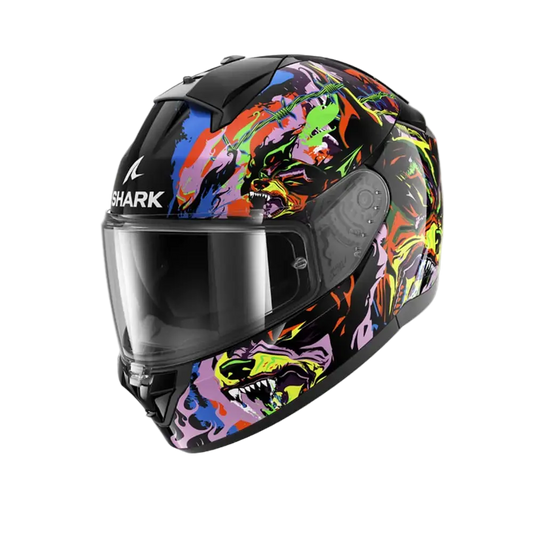 SHARK RIDILL 2 BEAST RAGING CASCHI INTEGRALI NERO VIOLA GIALLO – Yamoto.it