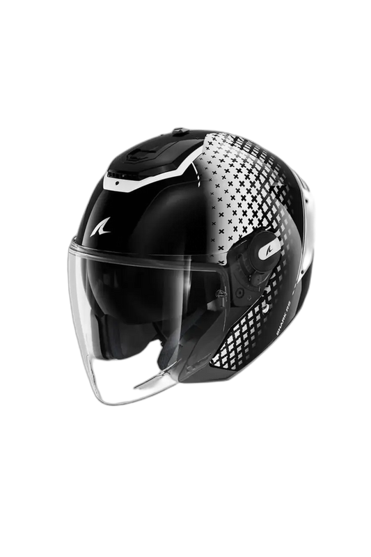 SHARK Rs Jet Stride Moto Aperta Caschi Nero Bianco – Yamoto.it