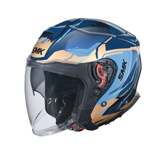 SMK GTJ ESCAPE GL575 Moto Jet Caschi Opaco Nero Blu Marrone – Yamoto.it