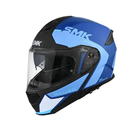 SMK GULLWING KRESTO MA551 Moto Modulare Caschi Blu Nero – Yamoto.it