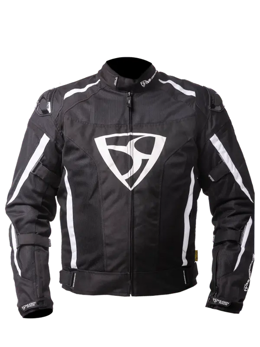MUGENRACE DIAVOLO-1 Moto Tessile Giacca Bianco Nero