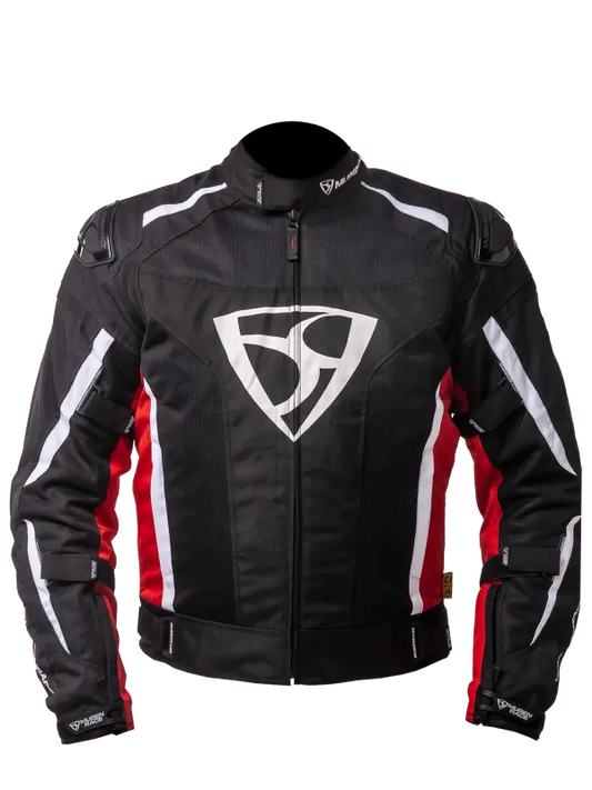 MUGENRACE DIAVOLO-1 Moto Tessile Giacca Nero Rosso Bianco