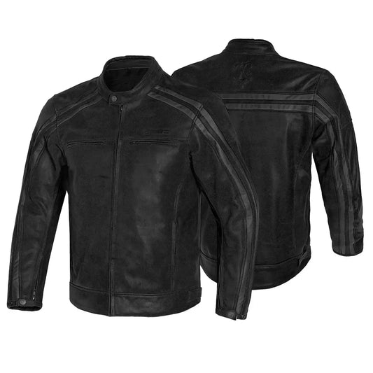 Bela Night Hawk Giacca da moto in pelle Nero grigio