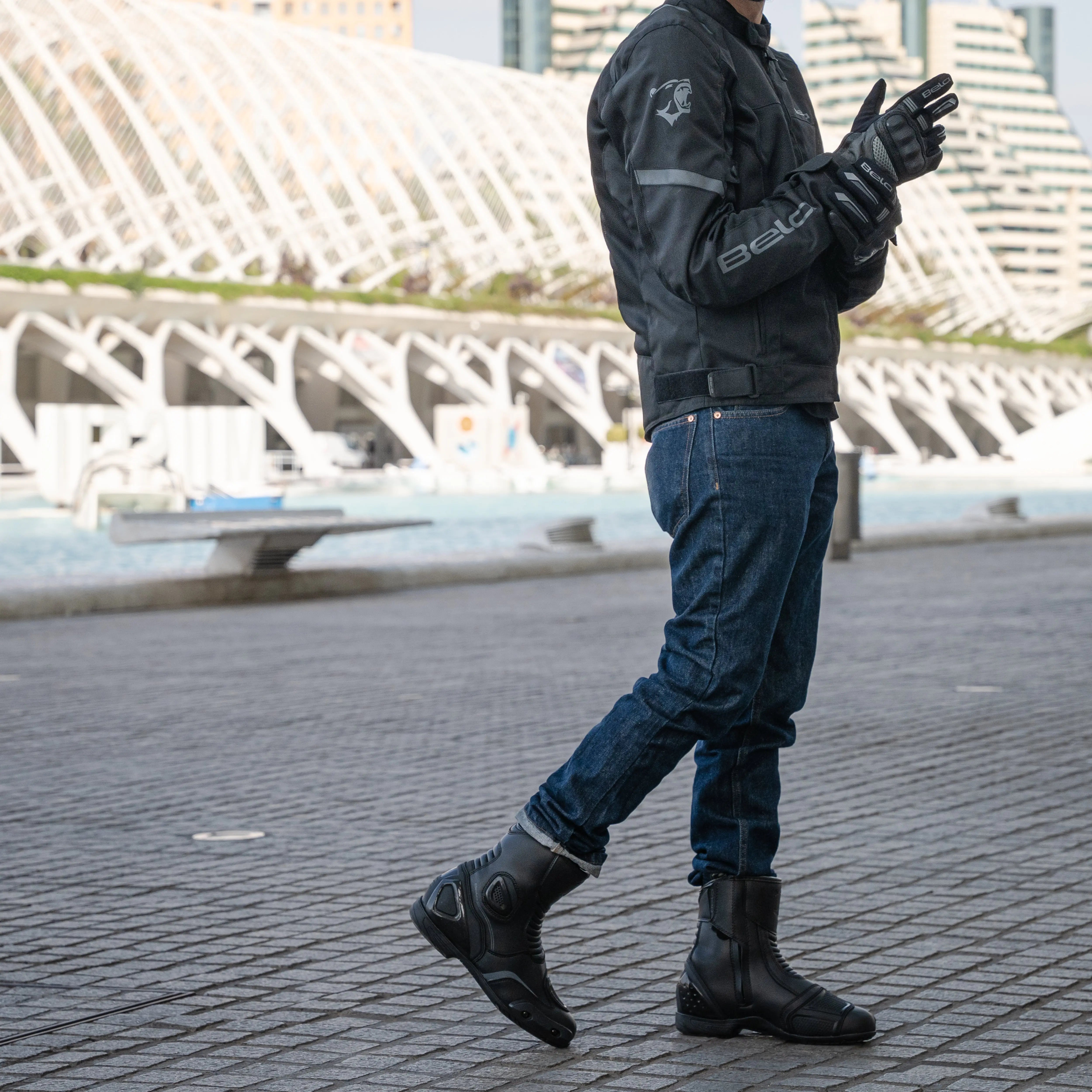 BELA FASTER 2.0 BOTAS DE MOTO NEGRO GRIS