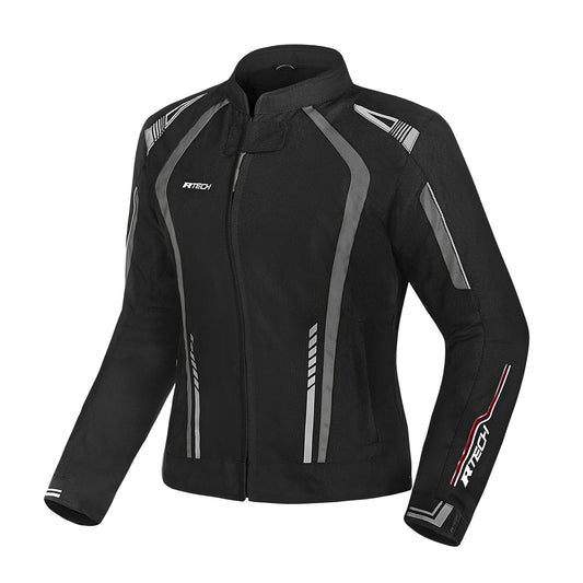 R-TECH MARSHAL GIACCA DI MOTO DONNA NERO GRIGIO – Yamoto.it