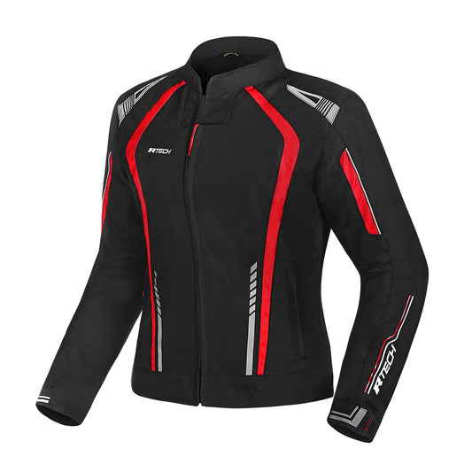R-TECH MARSHAL GIACCA DI MOTO DONNA NERO ROSSO – Yamoto.it