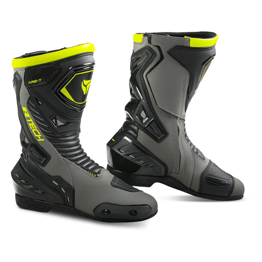 R-TECH TORNADO 2.0 STIVALI DI MOTO CORSA NERO GRIGIO GIALLO FLUO – Yamoto.it