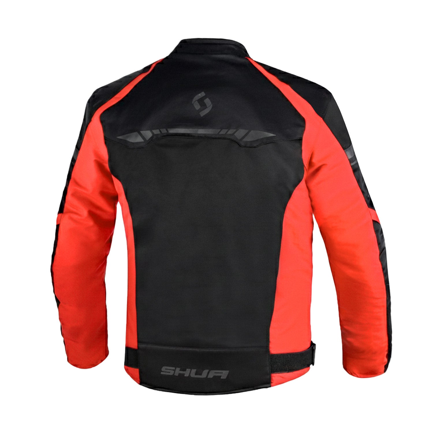SHUA IMMORTAL GIACCA MOTO UOMO TESSUTO NERO ROSSO