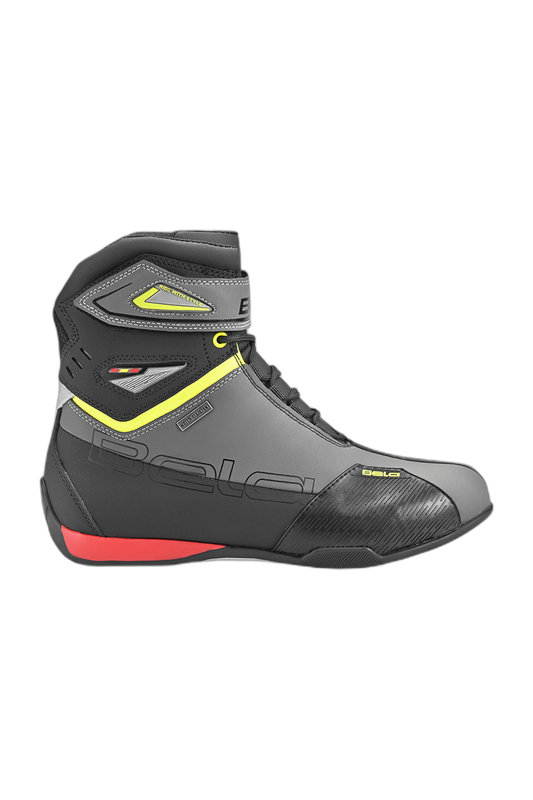Bela Blaze Stivali da moto da turismo Nero / Grigio / Giallo