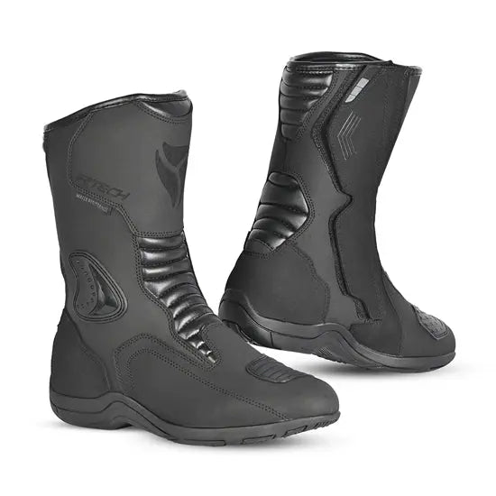 R Tech Trojan Lunar Nero Stivale da turismo per moto