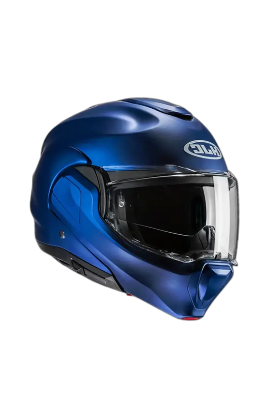 HJC F100 UNI Moto Modulabile Turismo Sportivo Caschi Blu Metallizzato
