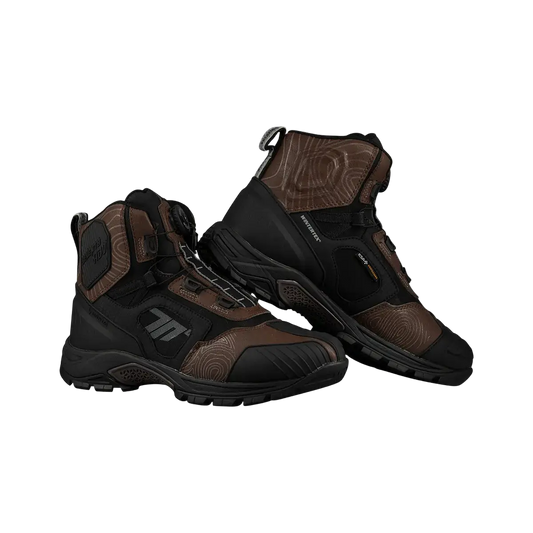 SEVENTYSD-BA7 STELVIO LOW Moto Unisex Avventura Stivali Nero Marroni