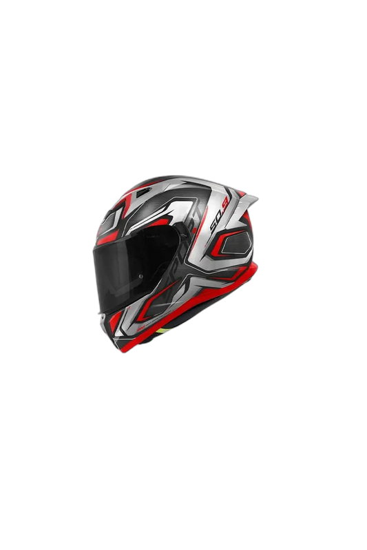 GIVI 508 Moto Integrali Corse Caschi Nero Rosso Titanio