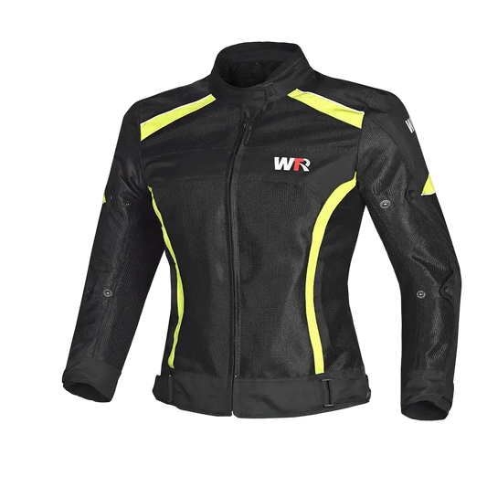 WTR - Mesh Blazer Donna Giacca per moto Nero giallo Flo